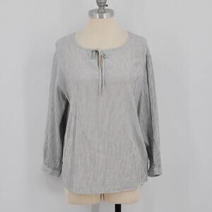 Caslon Cotton Striped Blouse